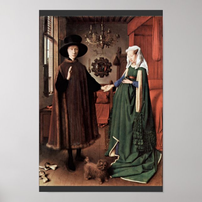 Poster O Retrato Arnolfini O Casamento Arnolfini De J (Frente)