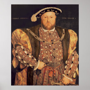 Poster O retrato de Henry VIII envelheceu 49, 1540