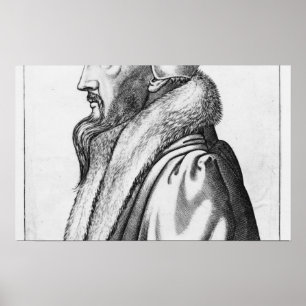 Póster O retrato de João Calvino envelheceu 53, 1564