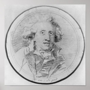 Póster O retrato presumiu ser Jean-Honore Fragonard