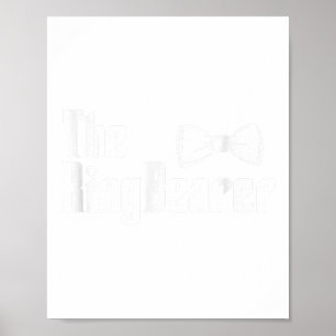 Poster O Ring Bearer Bowtie Ring Dude Wedding Groom Bri