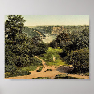 Poster O rio Avon de Clifton traga, Bristol, cl de