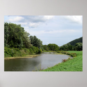 Póster O rio Canisteo em Addison, Nova Iorque