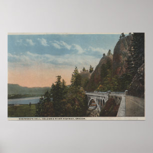 Póster O Rio Columbia, Oregon
