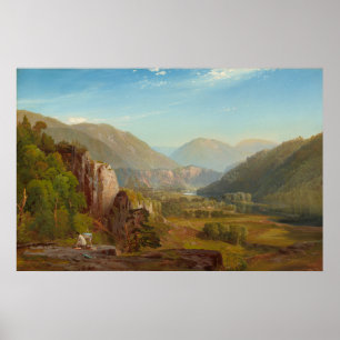 Póster O rio Juniata, Pensilvânia, por Thomas Moran