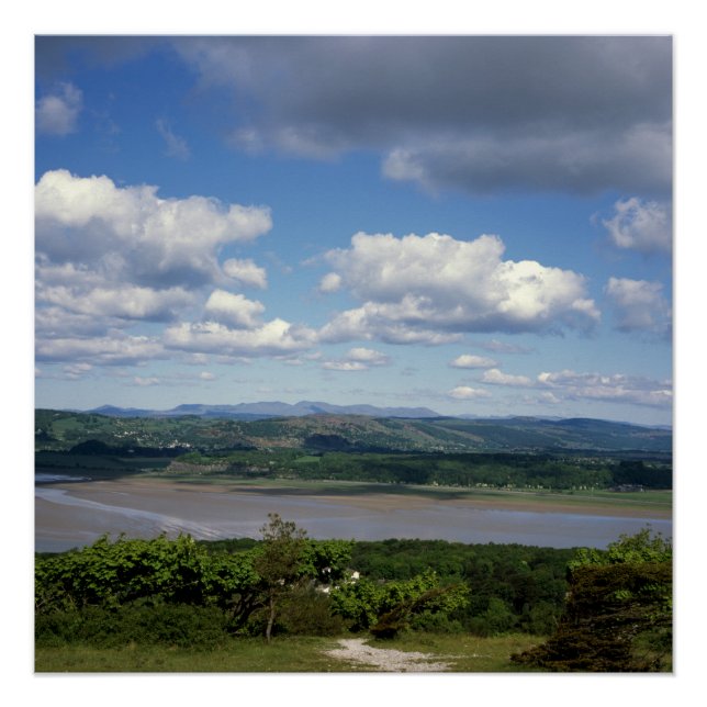Póster O rio Kent visto de Arnside Knott Arnside (Frente)