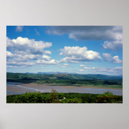 Poster O rio Kent visto de Arnside Knott Arnside