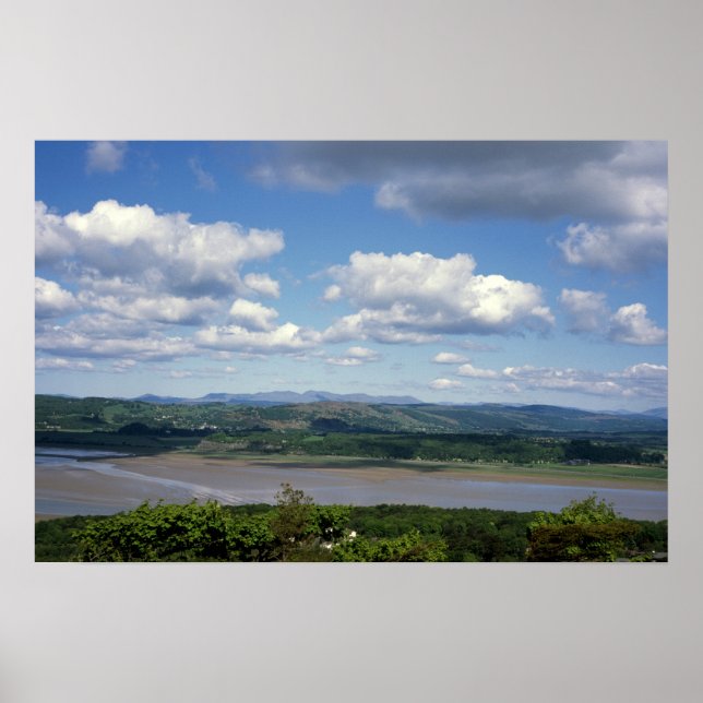 Poster O rio Kent visto de Arnside Knott Arnside (Frente)