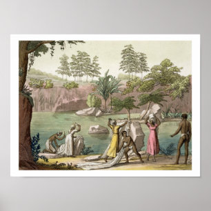 Póster O rio perto de San Benedetto, Madagascar, chapeia