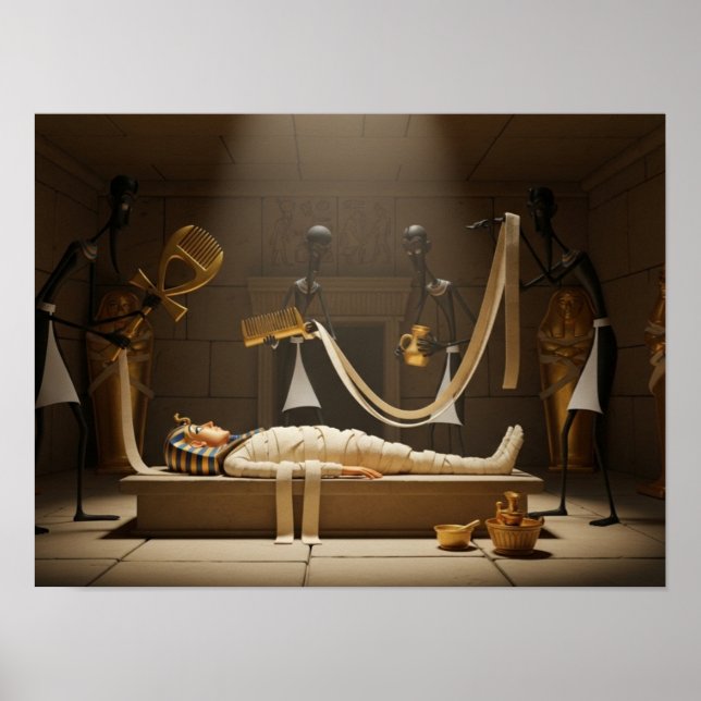 Poster O Ritual de Mumificação (Frente)