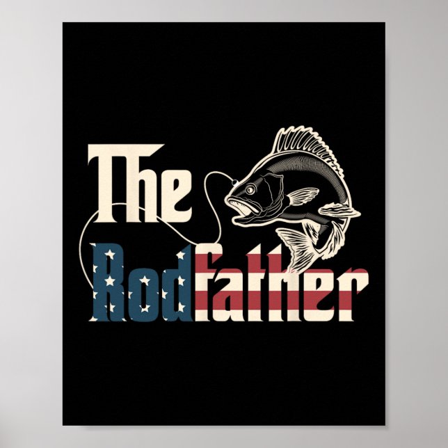 Poster O Roddad Retro Groovy Pesca Pais De Sobrevoos D (Frente)