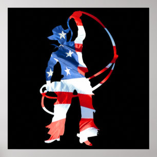Póster O rodeio é América - Roping
