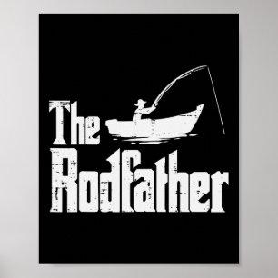 Poster O Rodfather Filme Divertido de Pesca Dia dos Pais