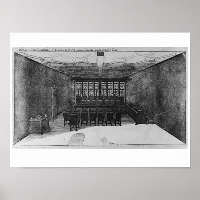 Póster O Romer Hall em Frankfurt-am-Main (Frente)