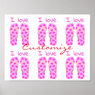 Poster O rosa Flip-Flops Thunder_Cove