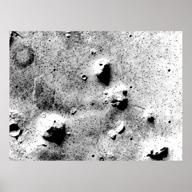 Poster O rosto em Marte (Frente)