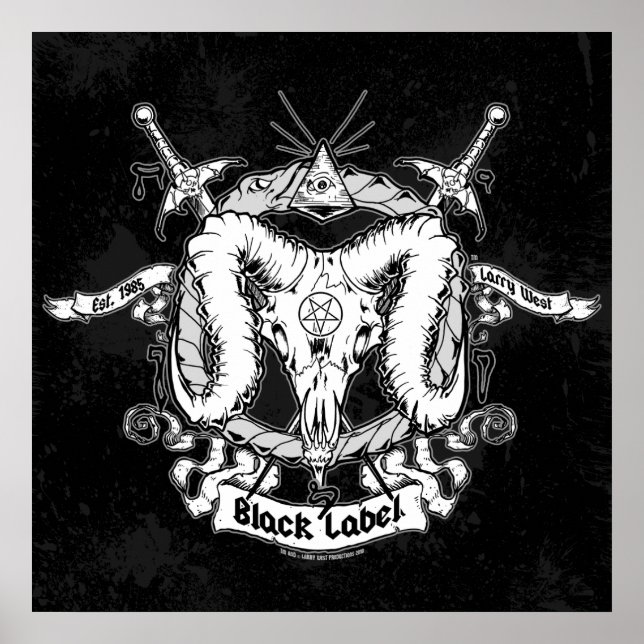 Poster O Rótulo Negro de Larry West (Frente)