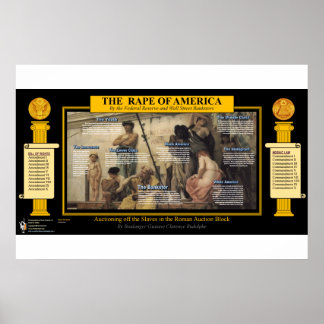 Poster O roubo da América - Bloco de Leilões