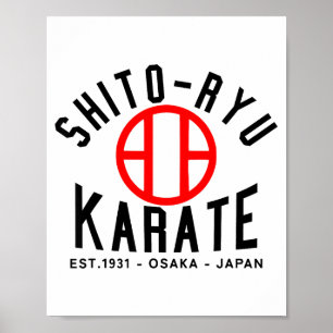 Poster O-ryu Caratê Japão Artes Marciais