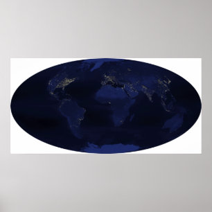 Póster O ½ s do ¿  de Earthï humano-gerou luzes