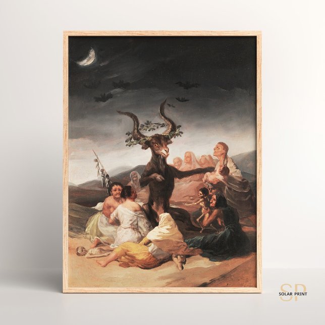 Poster O Sabá das Bruxas Enigmáticas de Francisco Goya (Criador carregado)