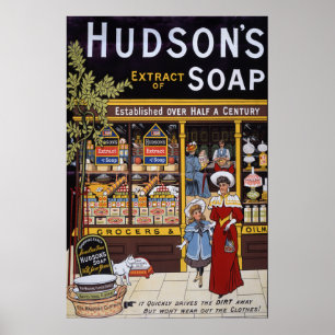 Póster O sabão 1895 de Hudson
