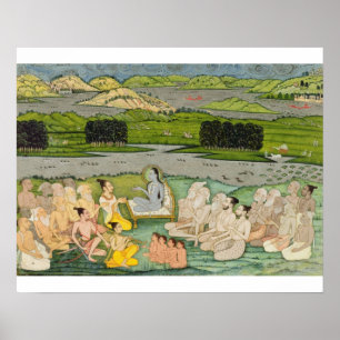 Póster O sábio Shuku Deva dirigindo-se ao Rei Parikhole e