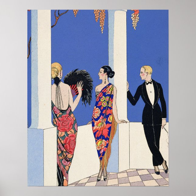 Póster O Sabor dos Xales, 1922 (impressão de pochoir) (Frente)