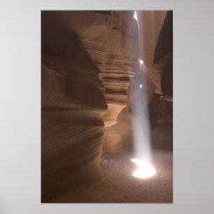 Póster O saca-rolhas no canto superior do Antelope Canyon