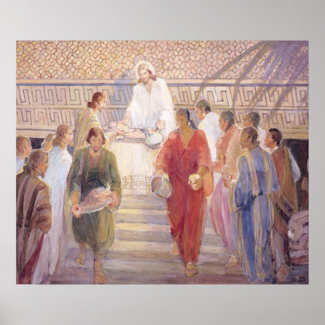 Póster O Sacrament, 1950-51, Minerva Teichert (1888-1977) (Frente)