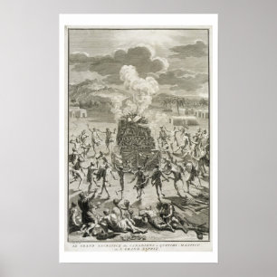 Póster O sacrifício a Quitchi-Manitou, ou o grande Spi