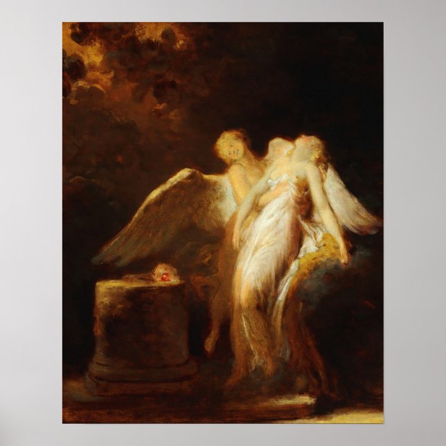 Poster O Sacrifício da Rosa, Fragonard (Frente)