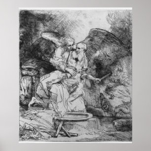 Póster O sacrifício de Abraham, 1645