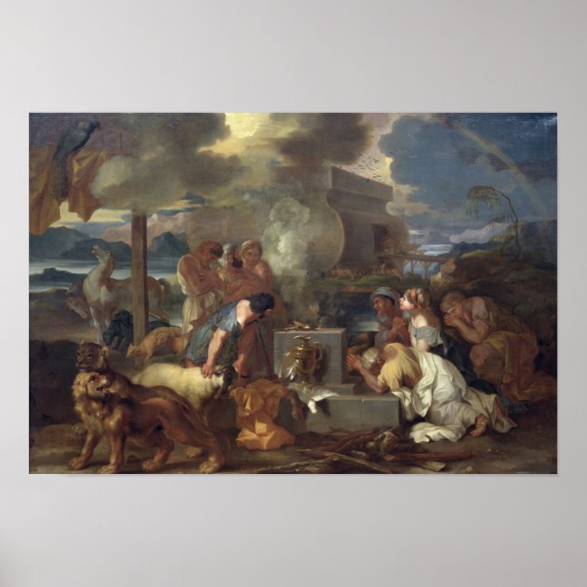Póster O Sacrifício de Noah, c.1640 (Frente)