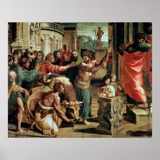 Poster O Sacrifício em Lystra (desenho para a Sistina C (Frente)