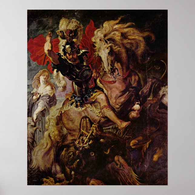Poster O santo George e o Dragão (Frente)