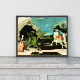 Poster O Santo Medieval George e o Dragão