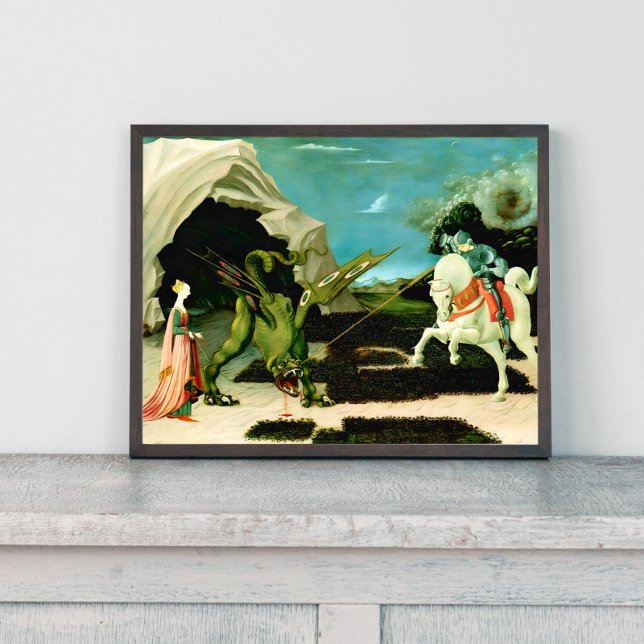 Poster O Santo Medieval George e o Dragão (Criador carregado)