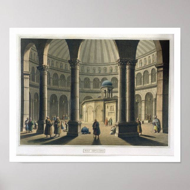 Póster O Santo Sepulcher, pub. de William Watts, 1806 (e) (Frente)