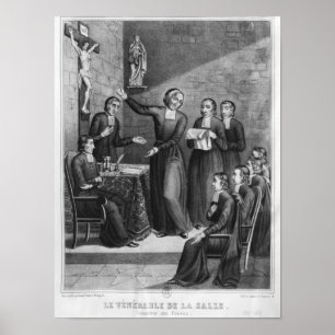 Poster O Santo veneralvelmente Jean-Baptiste de La Salle
