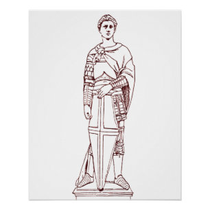 Póster O São Jorge de Donatello - Escultura Renascentista