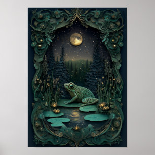 Poster O SAPO Arte da Floresta Noite de Verão