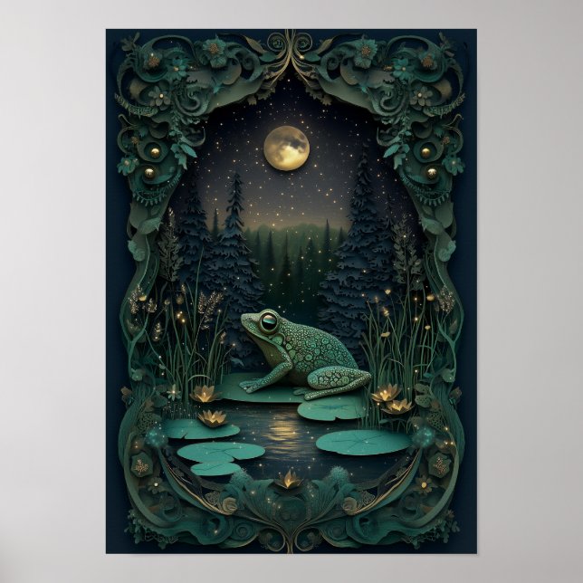 Poster O SAPO | Arte da Floresta Noite de Verão (Frente)