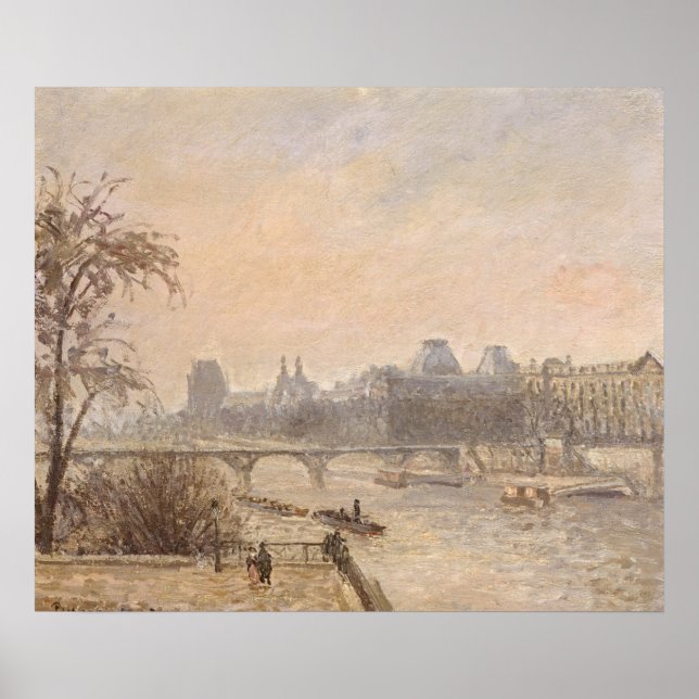 Poster O Sena e o Louvre, 1903 (Frente)
