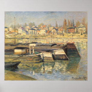 Póster O Sena em Asnieres por Claude Monet
