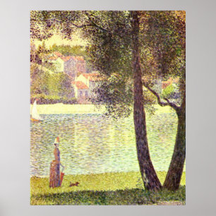 Póster O Sena em Courbevoie, por Georges-Pierre Seurat