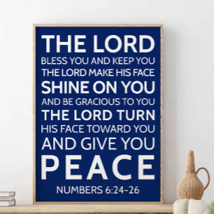 Poster O Senhor Abençoa-Te E Mantém-Te, Números 6:24-2