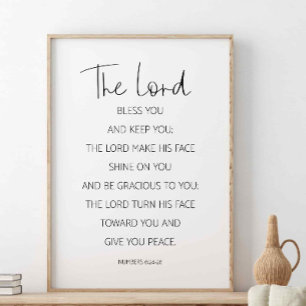 Poster O Senhor Abençoa-Te E Mantém-Te, Números 6:24-2