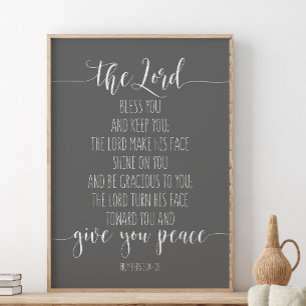 Poster O Senhor Abençoa-Te E Mantém-Te, Números 6:24-26