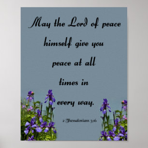 Poster O Senhor da Paz, Bíblia Verse